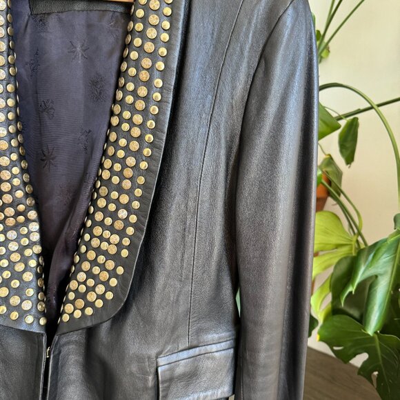 Black leather jacket - Picture 8 of 9